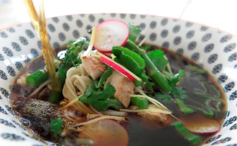 Soupe ramen au poulet